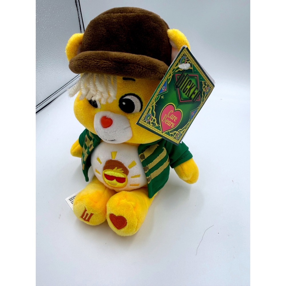Care Bears x Wicked Funshine Bear as Fiyero Plush Yellow Green 9 inch NWT